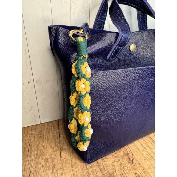 Beaded  Macrame Boho Keychain Charm Purse Bag Charm FAST SHIP NEW - Picture 2 of 6